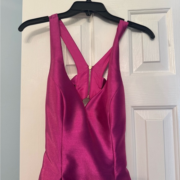 Pink Prom Dress Cage-Back Ballgown - Picture 5 of 11